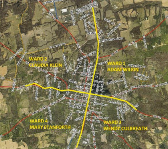 City Council Ward Map / Hillsboro, OH