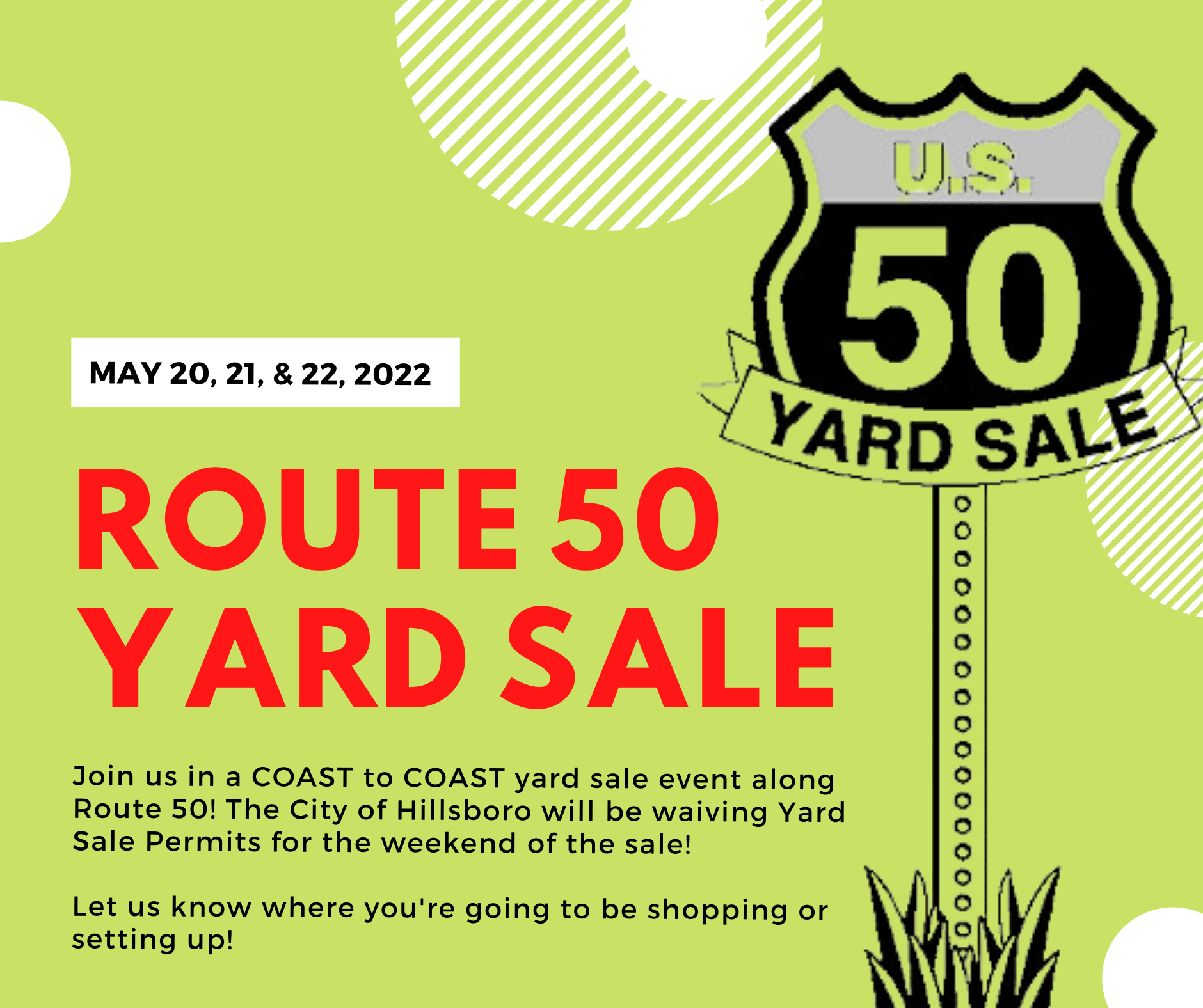 Route 50 Yard Sale 2022
